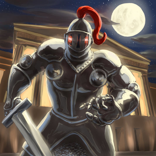 The Black Knight from Scooby Doo Art Print by Kyle La Fever