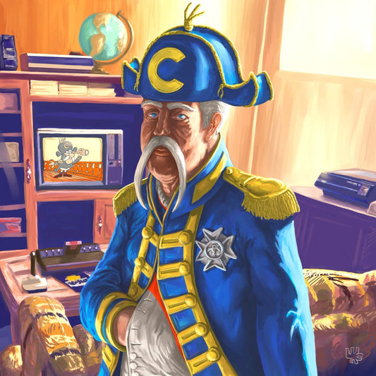 Captain Crunch Portrait Art Print by Kyle La Fever