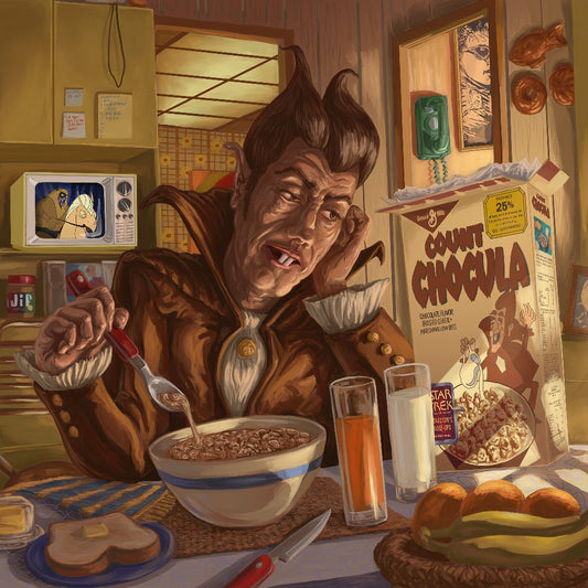 Count Chocula Portrait at Home by Kyle La Fever