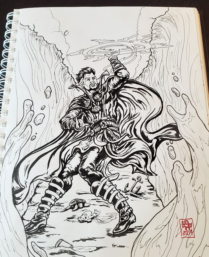 Doctor Strange Ink Drawing b