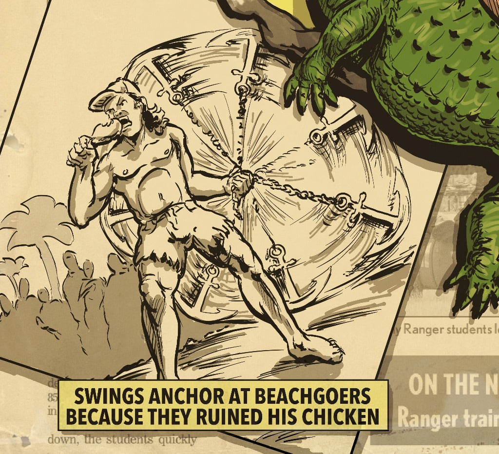 Florida Man Comic Cover T-shirt on Detail