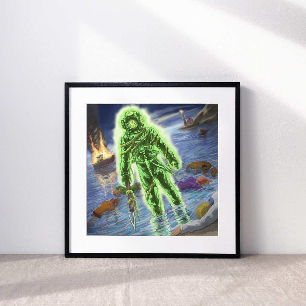 Captain Cutler from Scooby Doo Art Print
