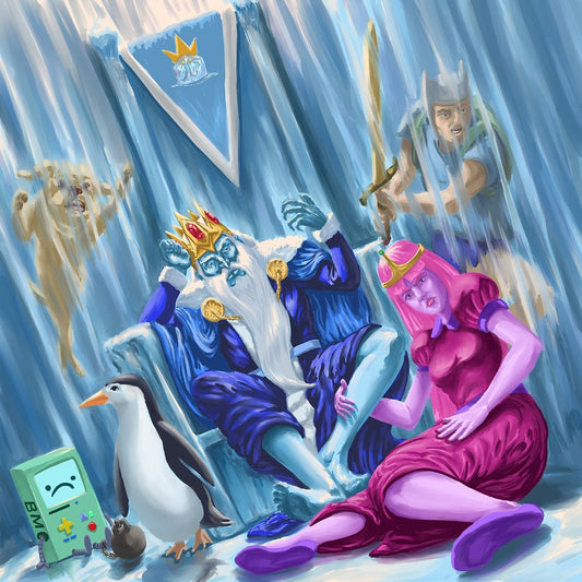 Ice King from Adventure Time Art Print by Kyle La Fever
