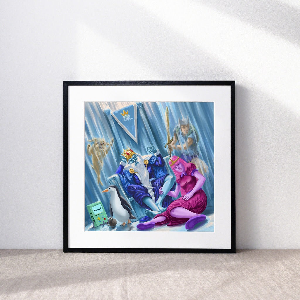 Adventure Time Art Print by Kyle La Fever in a Frame