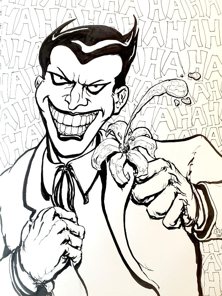 Joker Ink Drawing b