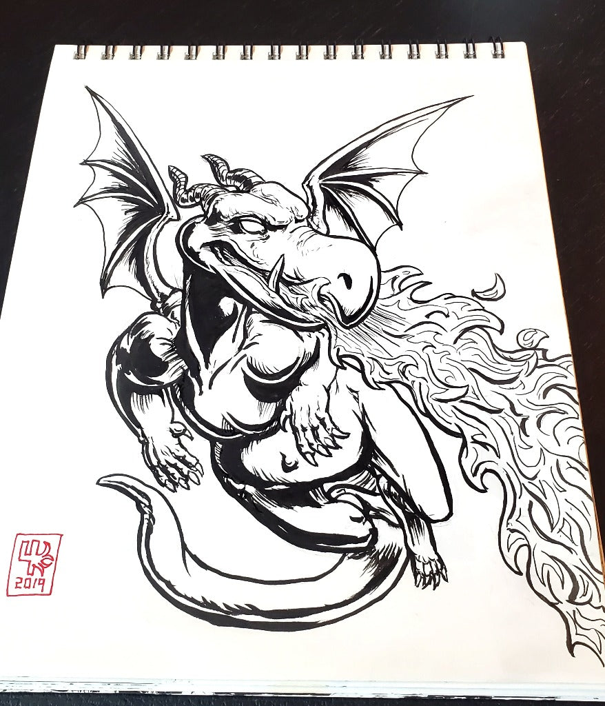 Lockheed Original Ink Drawing b