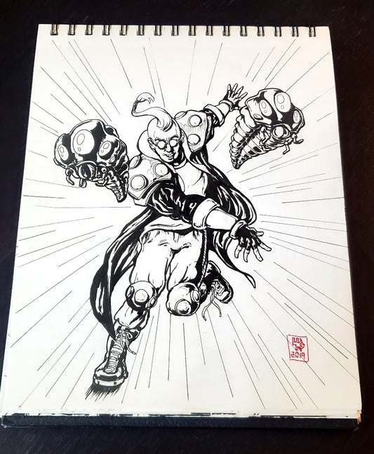 Maggot Original Ink Drawing