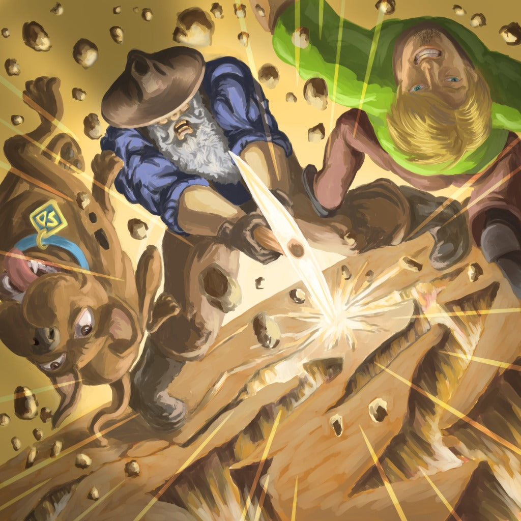 Miner Forty Niner with Shaggy and Scooby Art Print