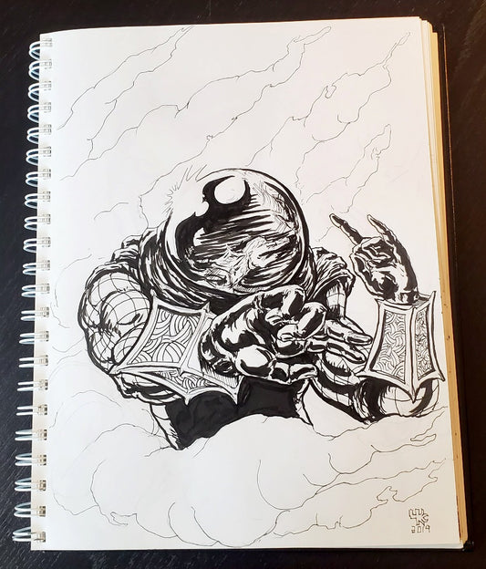 Mysterio Ink Drawing