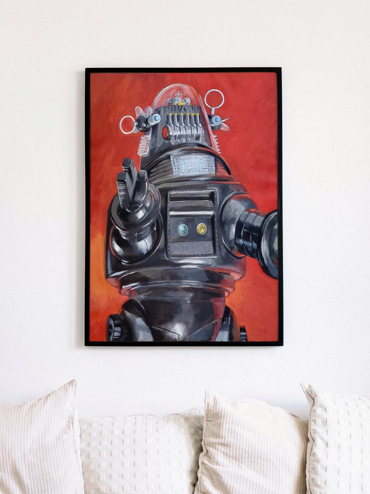 Robbie the Robot, Oil on Canvas 18" x 24"