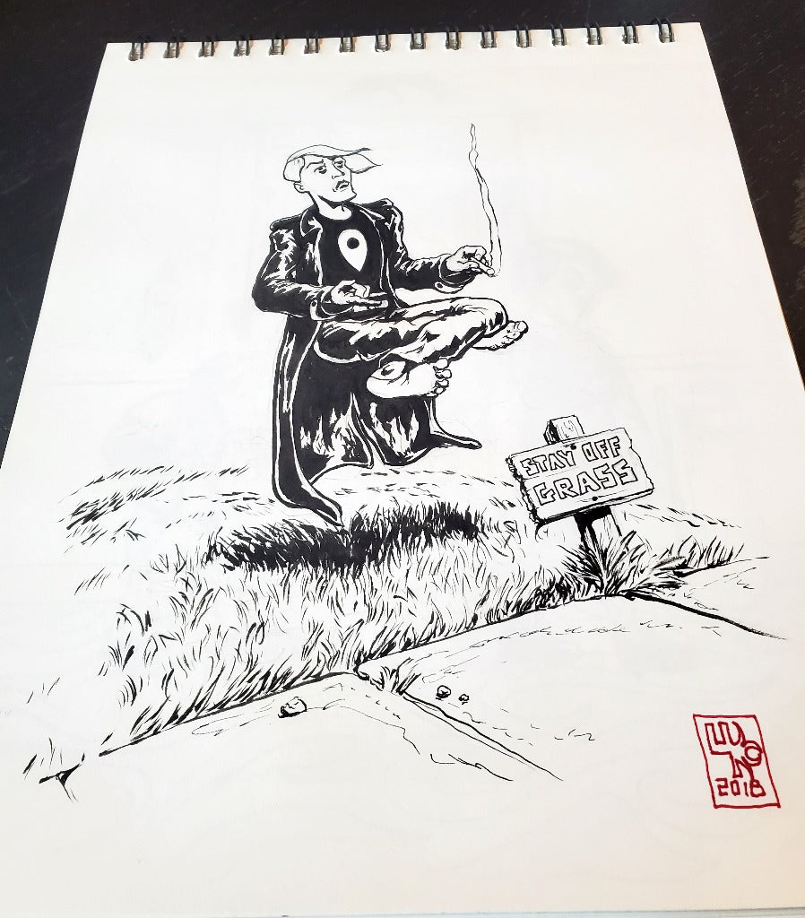 Seance from Umbrella Academy Ink Drawing b