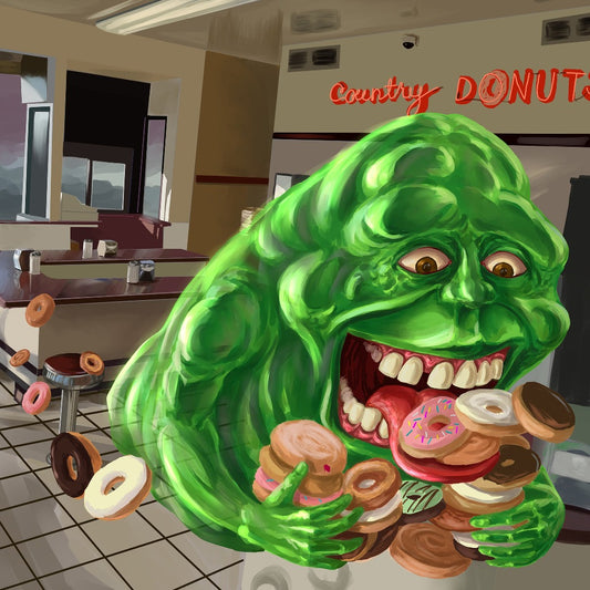 Slimer from Ghostbusters Art Print