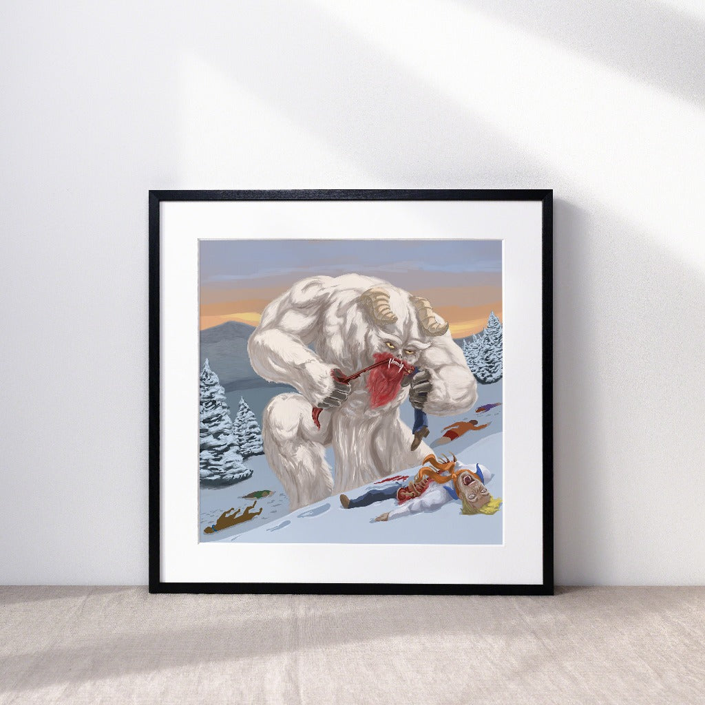 Snow Ghost from Scooby Doo Art Print by Kyle La Fever