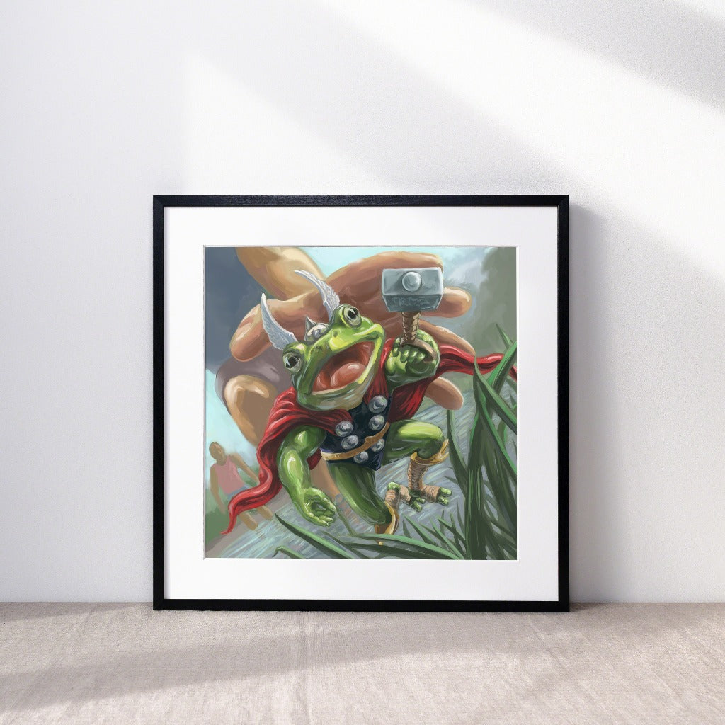 Throg from Loki Art Print in a Frame
