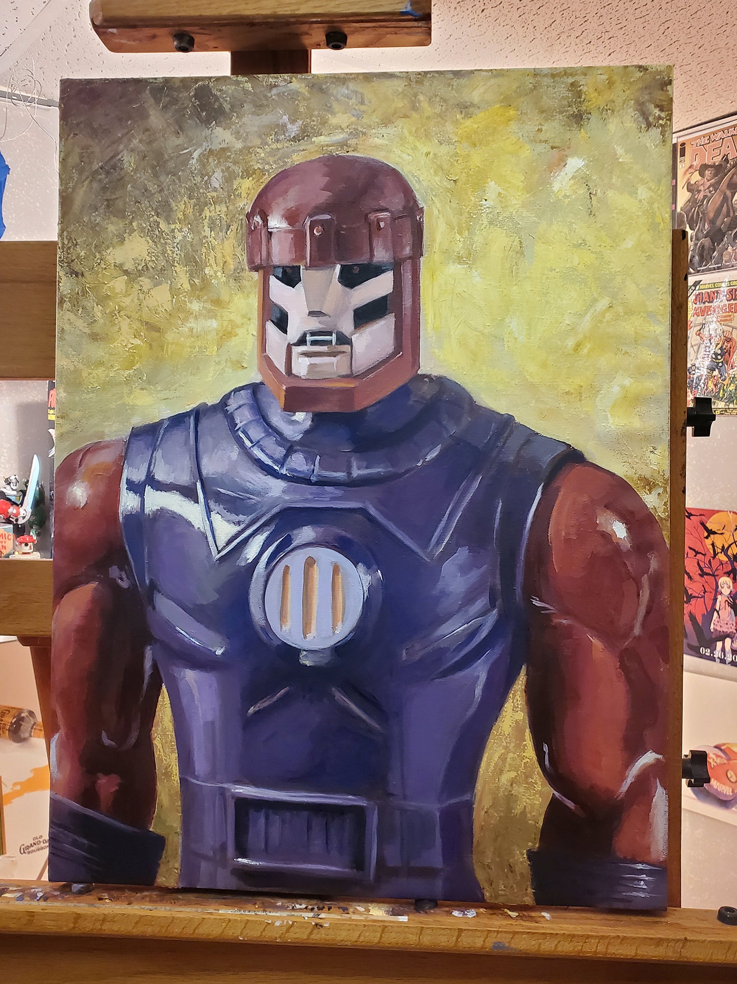 Titan 97 on easel