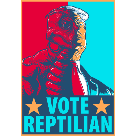 Vote Reptilian Bubble-free stickers
