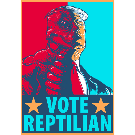 Vote Reptilian Bubble-free stickers