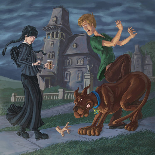 Wednesday Meets Scooby and Shaggy by Kyle La Fever