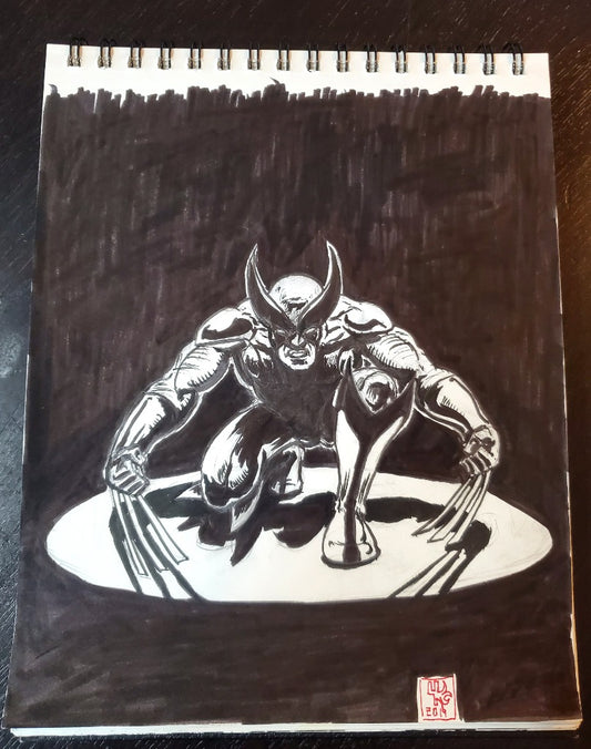 Wolverine Ink Drawing