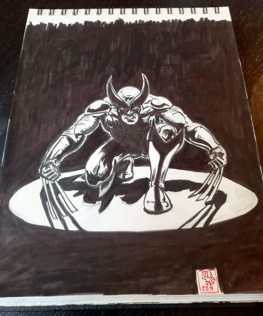 Wolverine Ink Drawing b