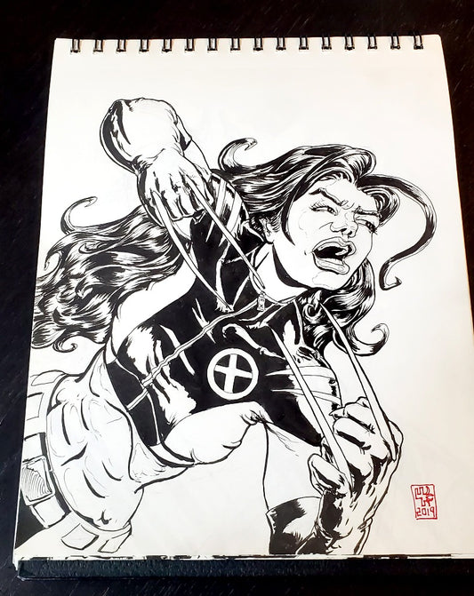 X-23 Wolverine Original Ink Drawing