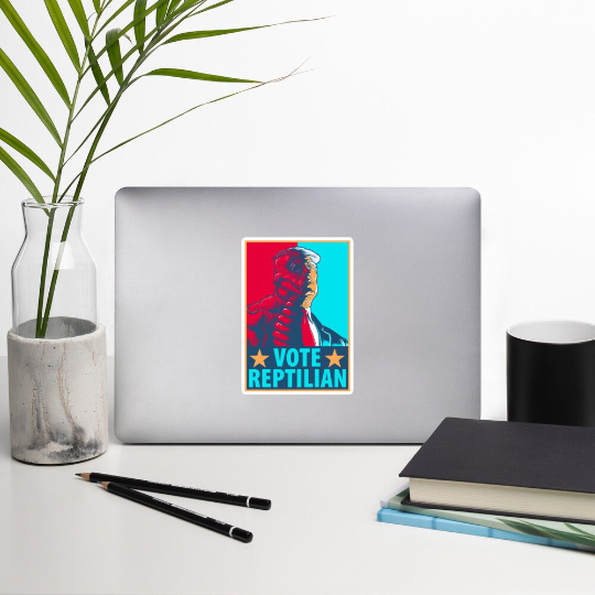 Vote Reptilian Bubble-free stickers