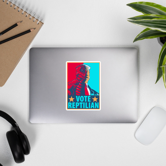 Vote Reptilian Bubble-free stickers