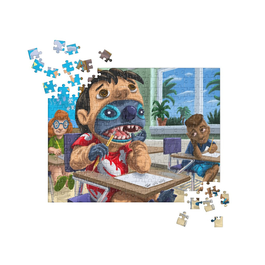 Stitch in Lilo Costume Art Jigsaw puzzle 252 piece