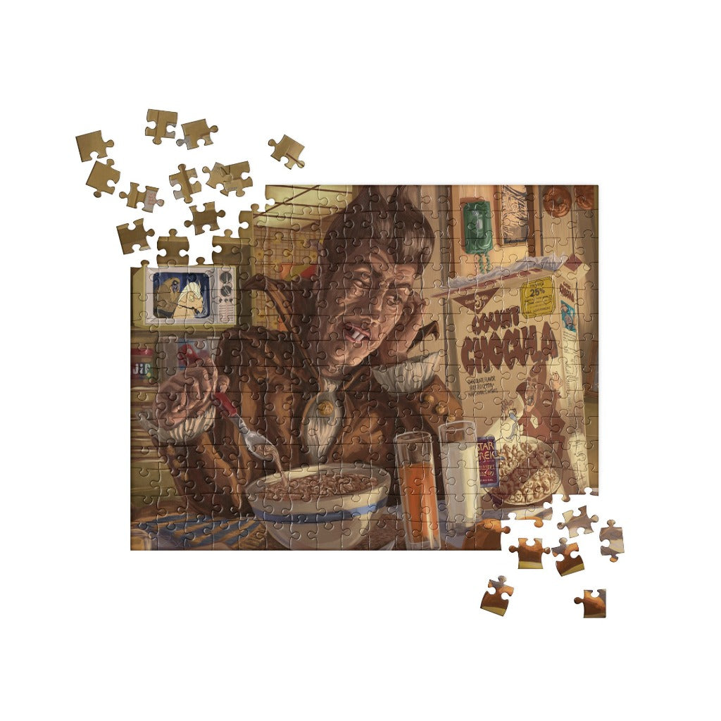 Count Chocola Jigsaw puzzle in process