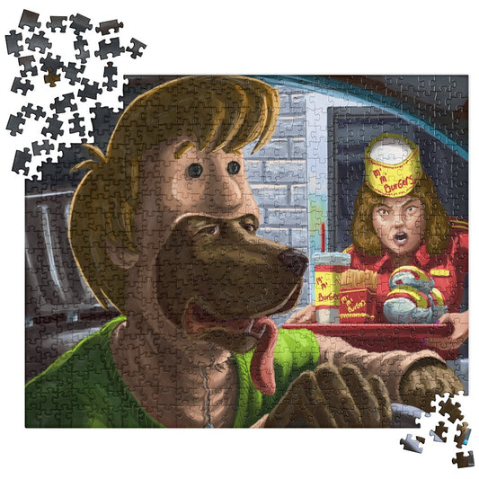 Scooby-Doo in Shaggy Costume Art Jigsaw Puzzle 520