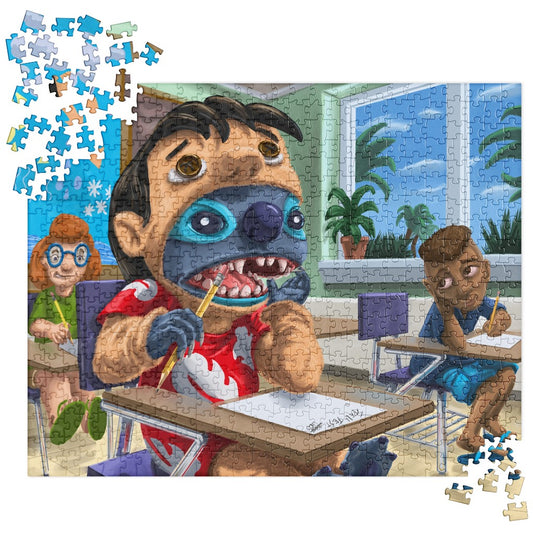 Stitch in Lilo Costume Art Jigsaw puzzle