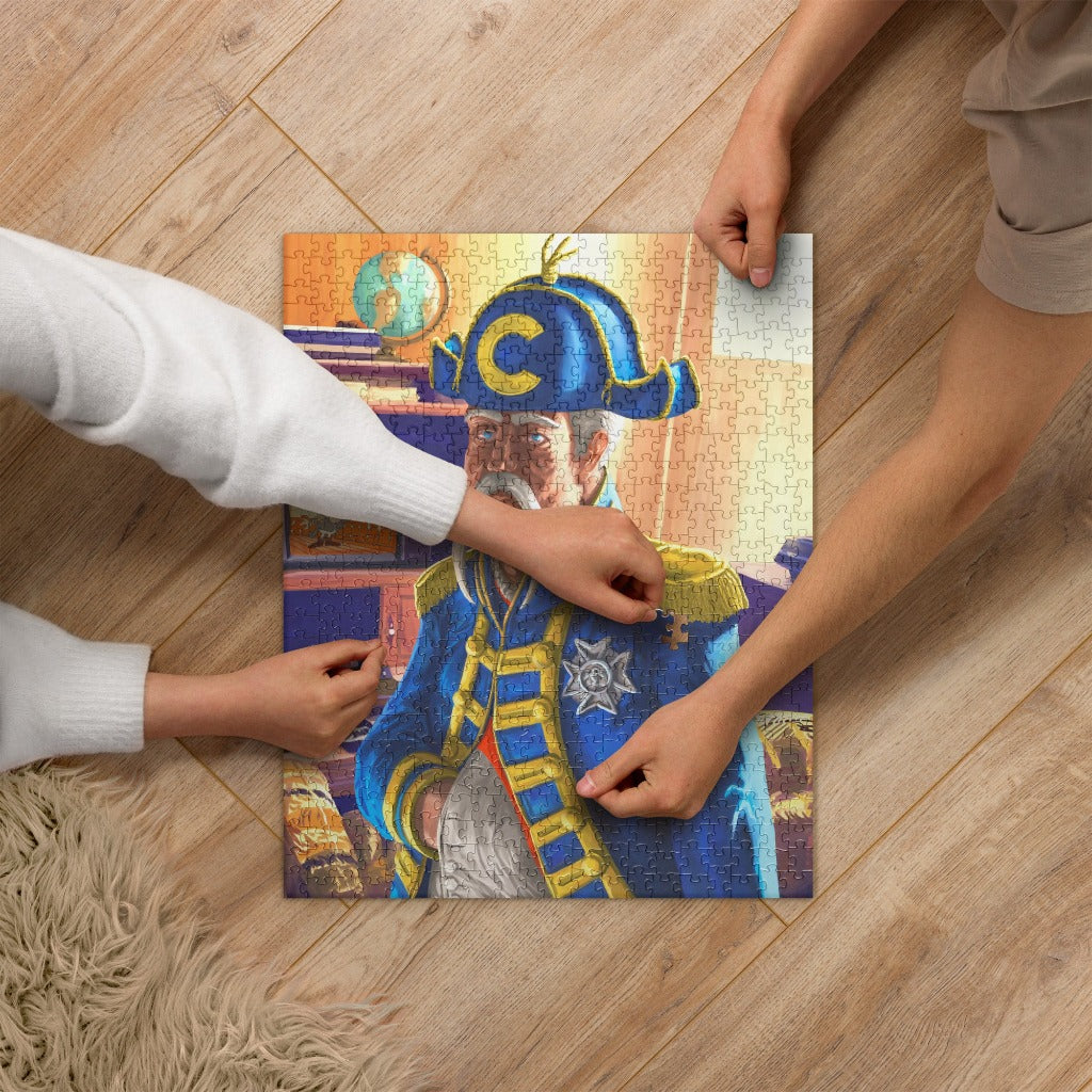 Captain Crunch Portrait Jigsaw puzzle in process