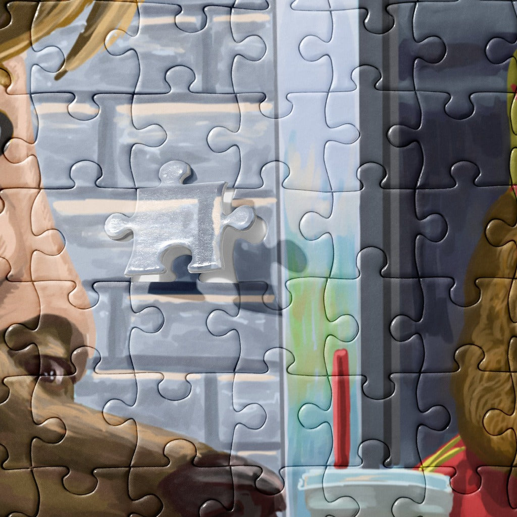 Scooby-Doo in Shaggy Costume Art Jigsaw Puzzle Details
