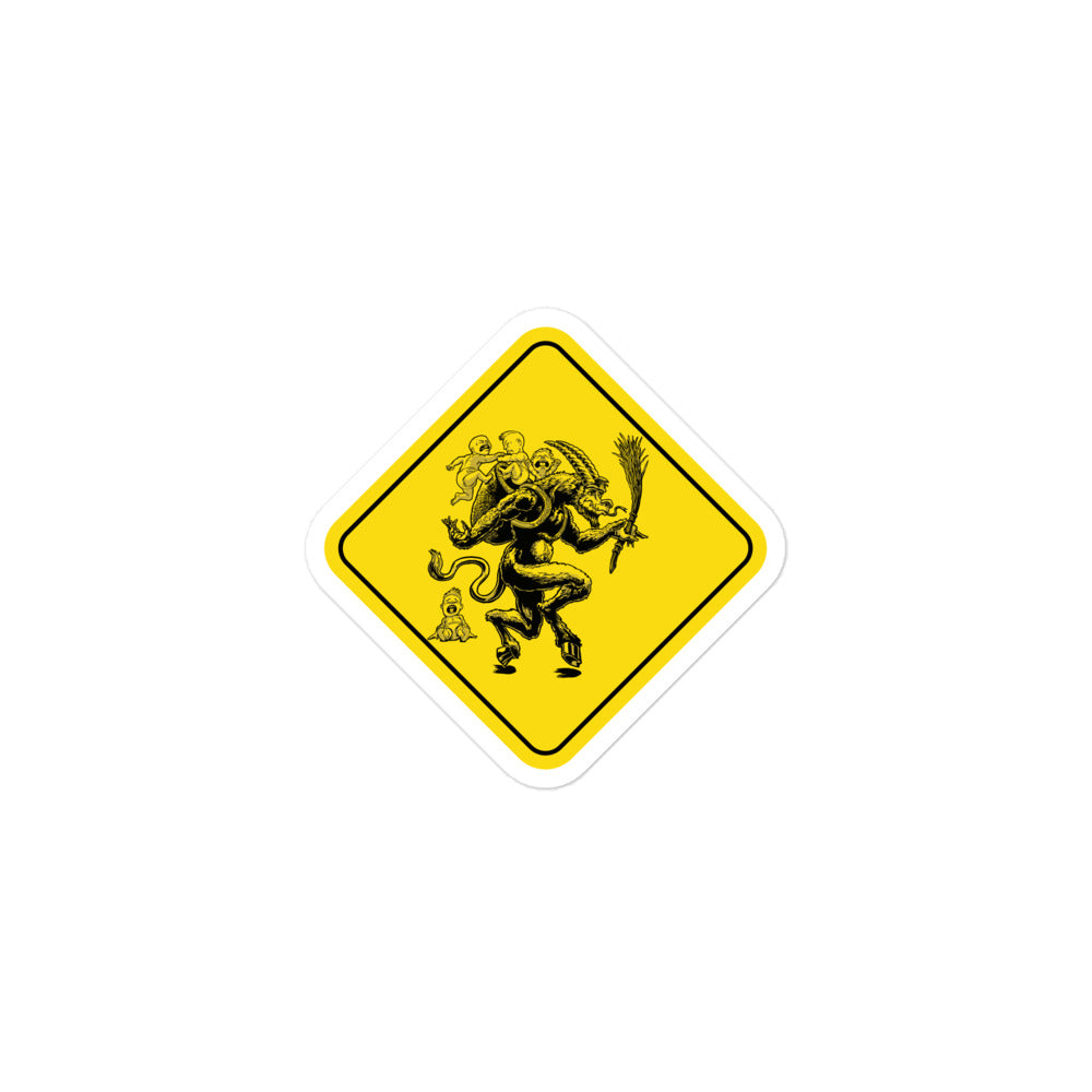 Krampus Crossing Bubble-free stickers
