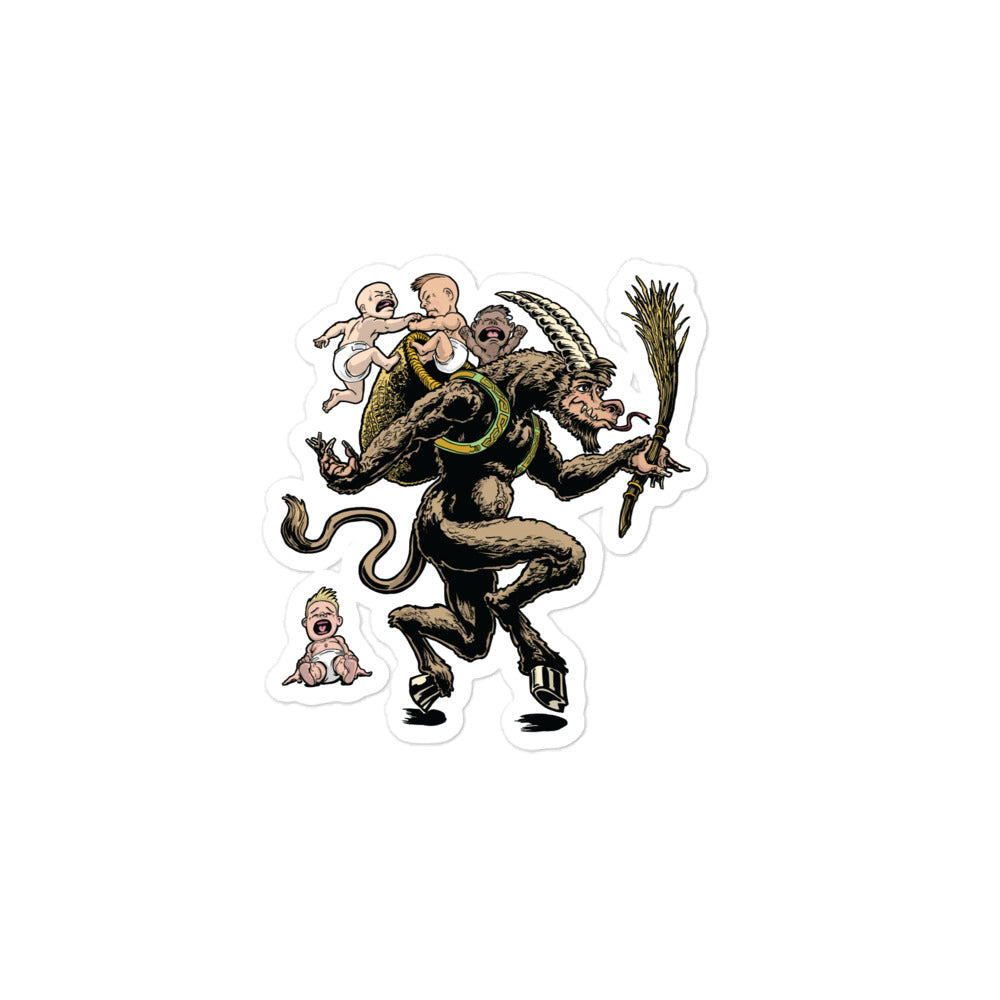 Greetings from Krampus Bubble-free stickers