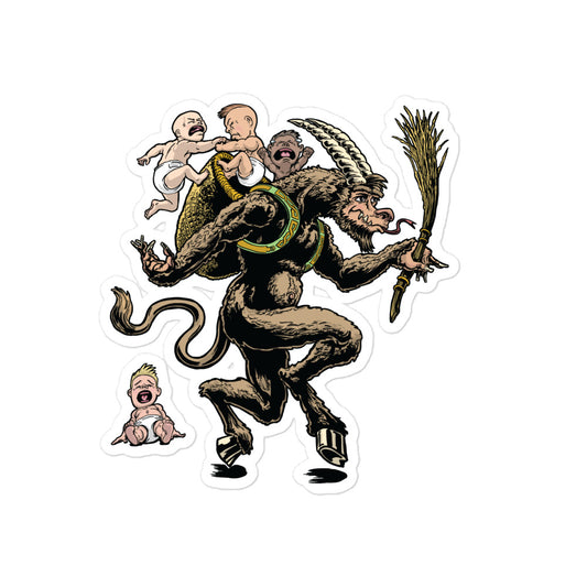 Greetings from Krampus Bubble-free stickers