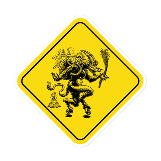 Krampus Crossing Bubble-free stickers