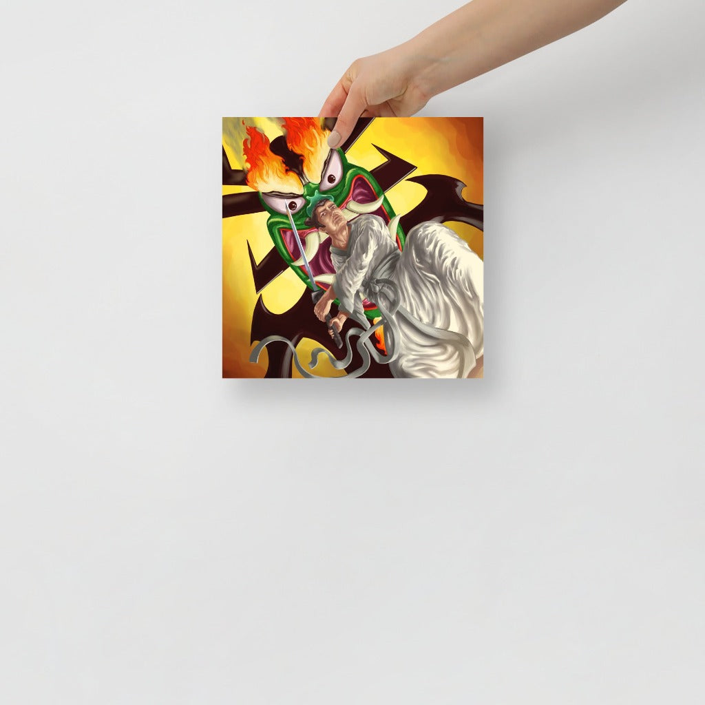 Samurai Jack and Aku Art Print 10x10