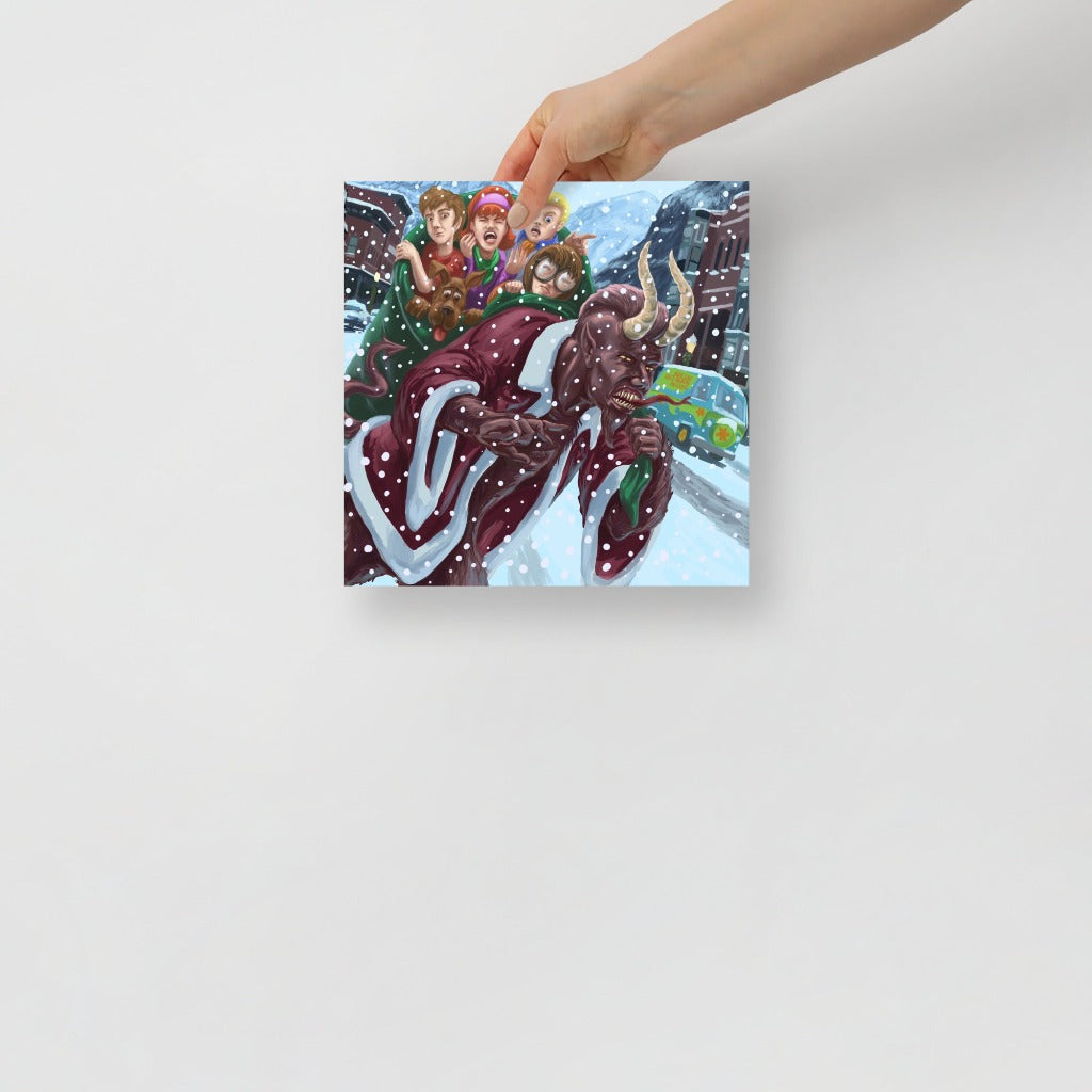 Krampus and the Scooby-Doo Gang Art Print 10x10