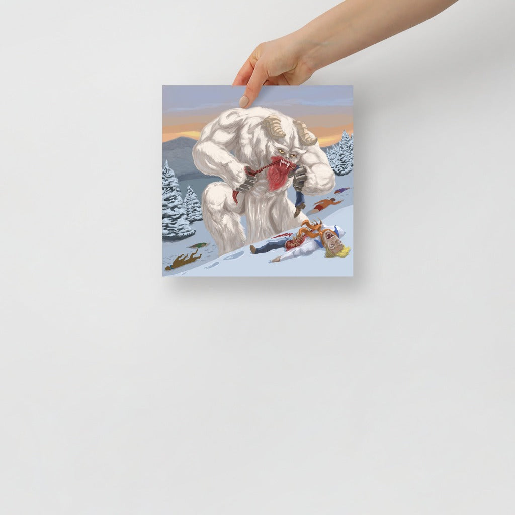 Snow Ghost from Scooby Doo Art Print 10 x 10