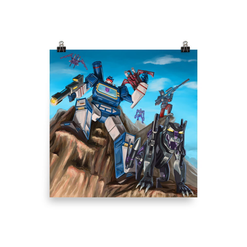 Soundwave the Decepticon from Transformers Art Print