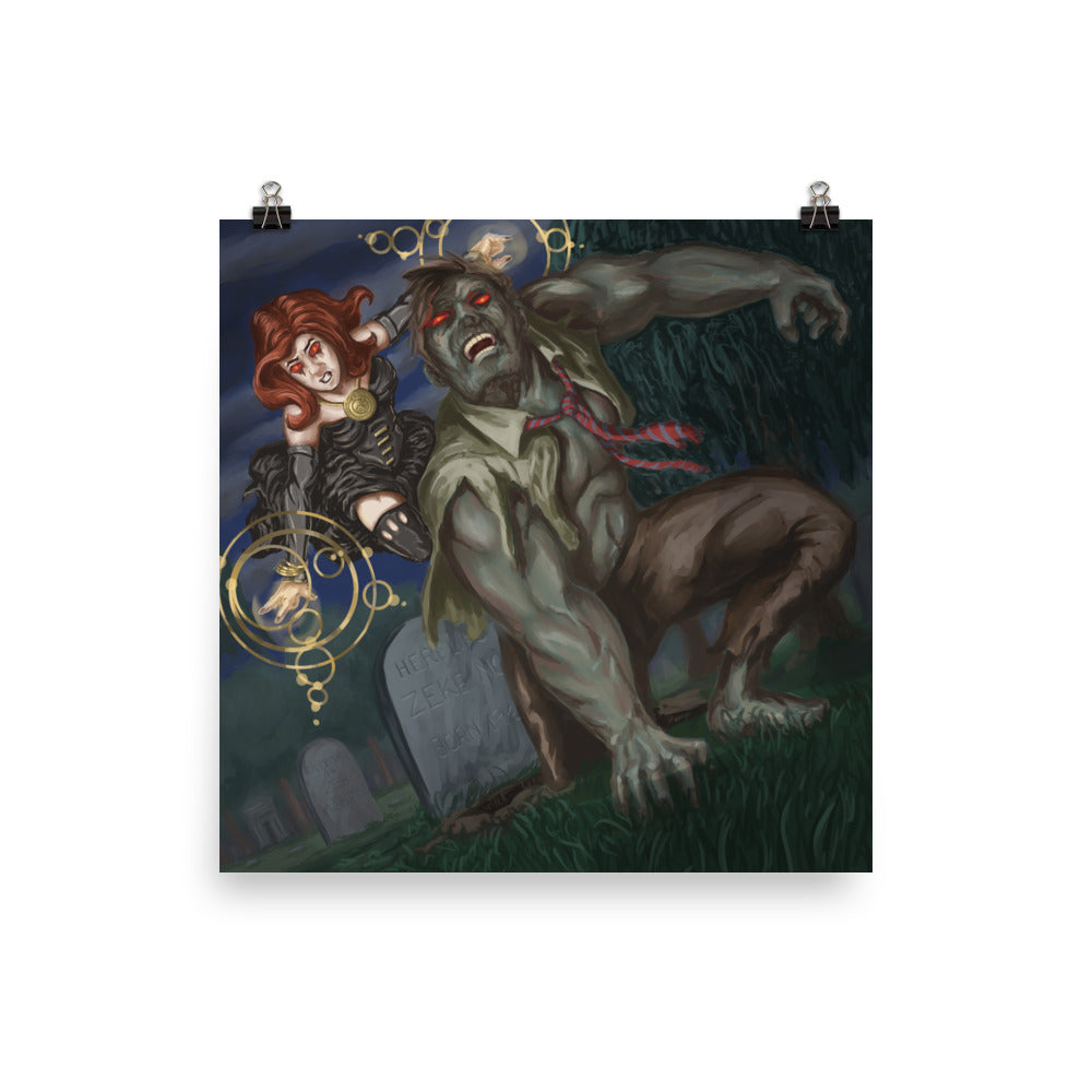 The Witch and Zombie from Scooby-Doo Art Print