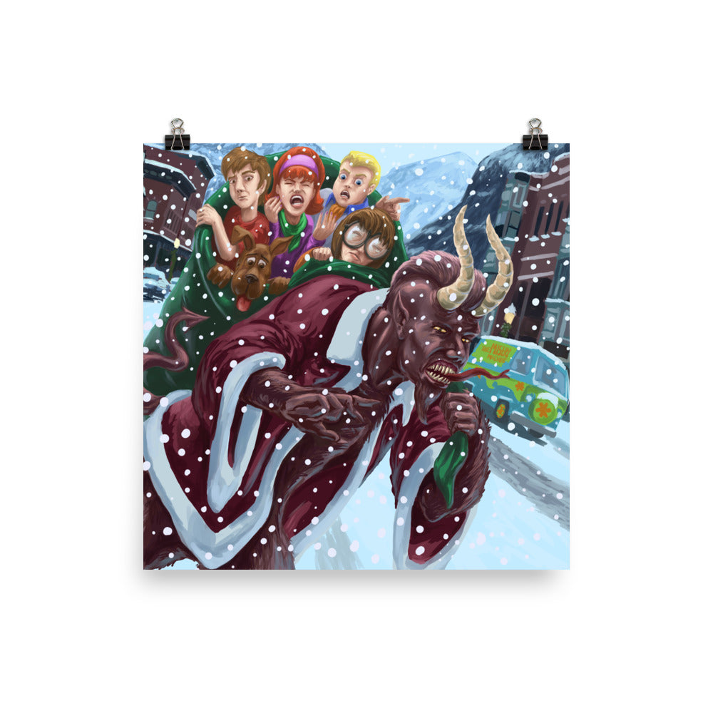 Krampus and the Scooby-Doo Gang Art Print