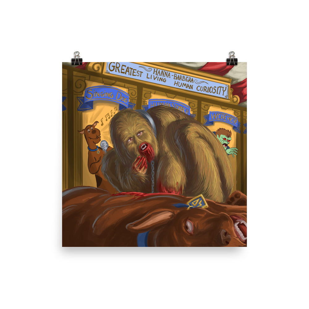 Werewolf from Scooby-Doo Art Print