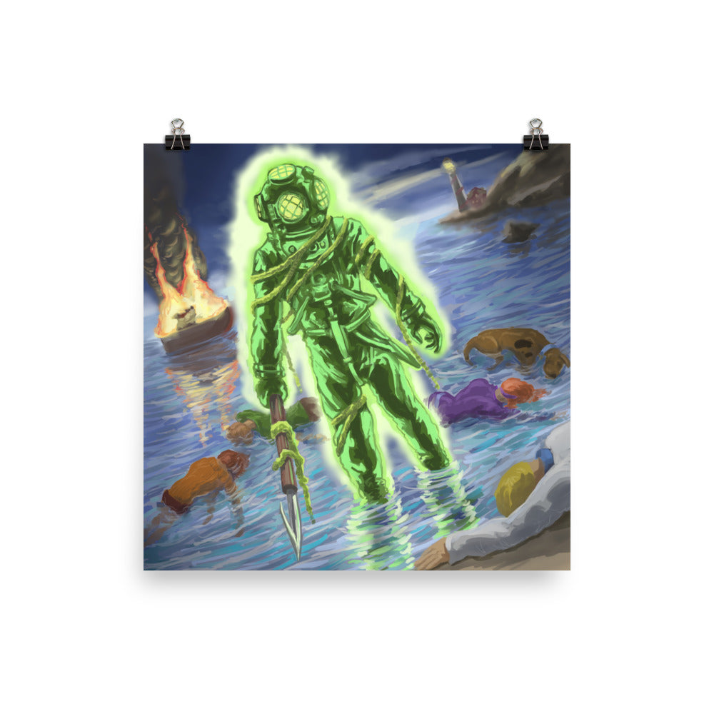 Captain Cutler from Scooby Doo Art Print