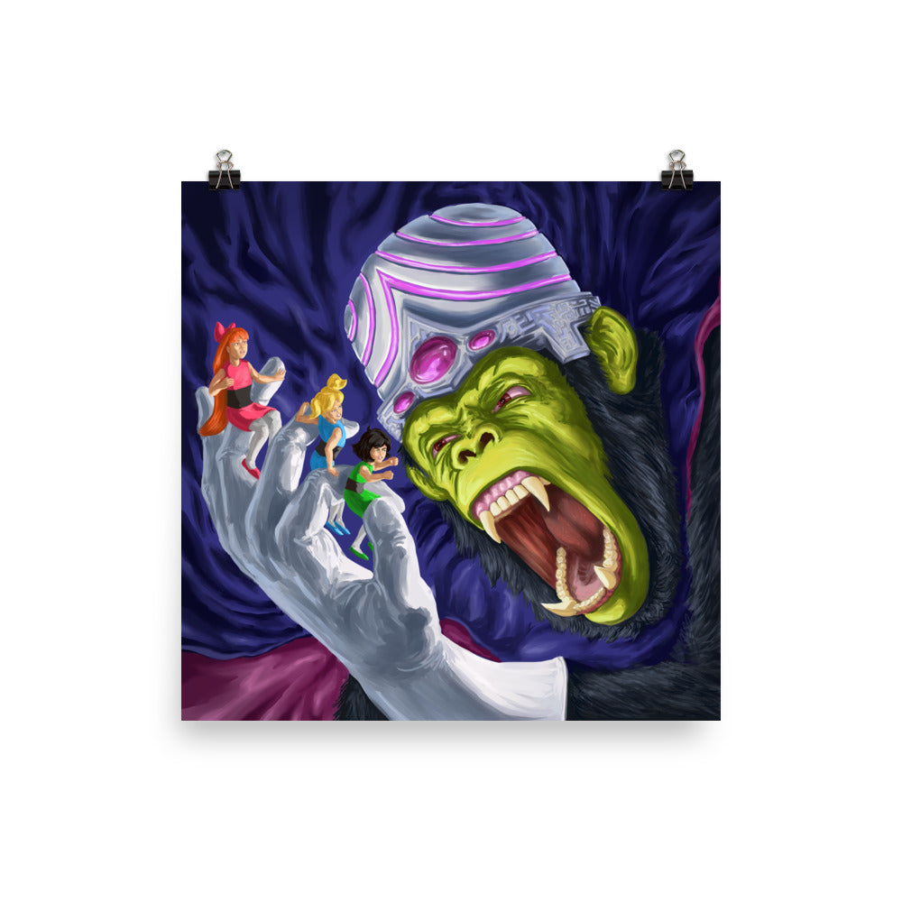 Mojo JoJo from Power Puff Girls Art Print