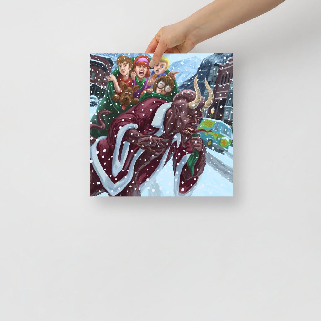 Krampus and the Scooby-Doo Gang Art Print 12x12