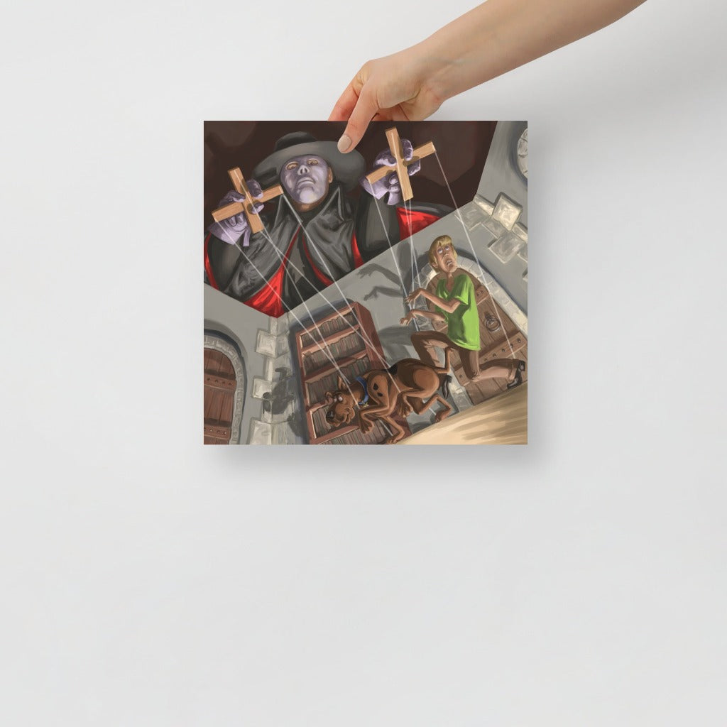 Puppet Master with Scooby and Shaggy Art Print