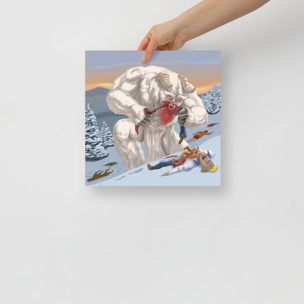 Snow Ghost from Scooby Doo Art Print 12 x 12