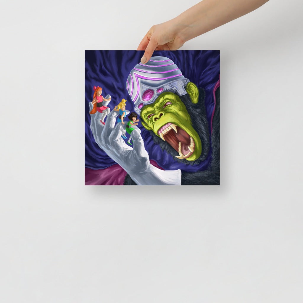 Mojo JoJo from Power Puff Girls Art Print 12x12